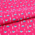 The twill printed microfiber polyester peach skin fabric